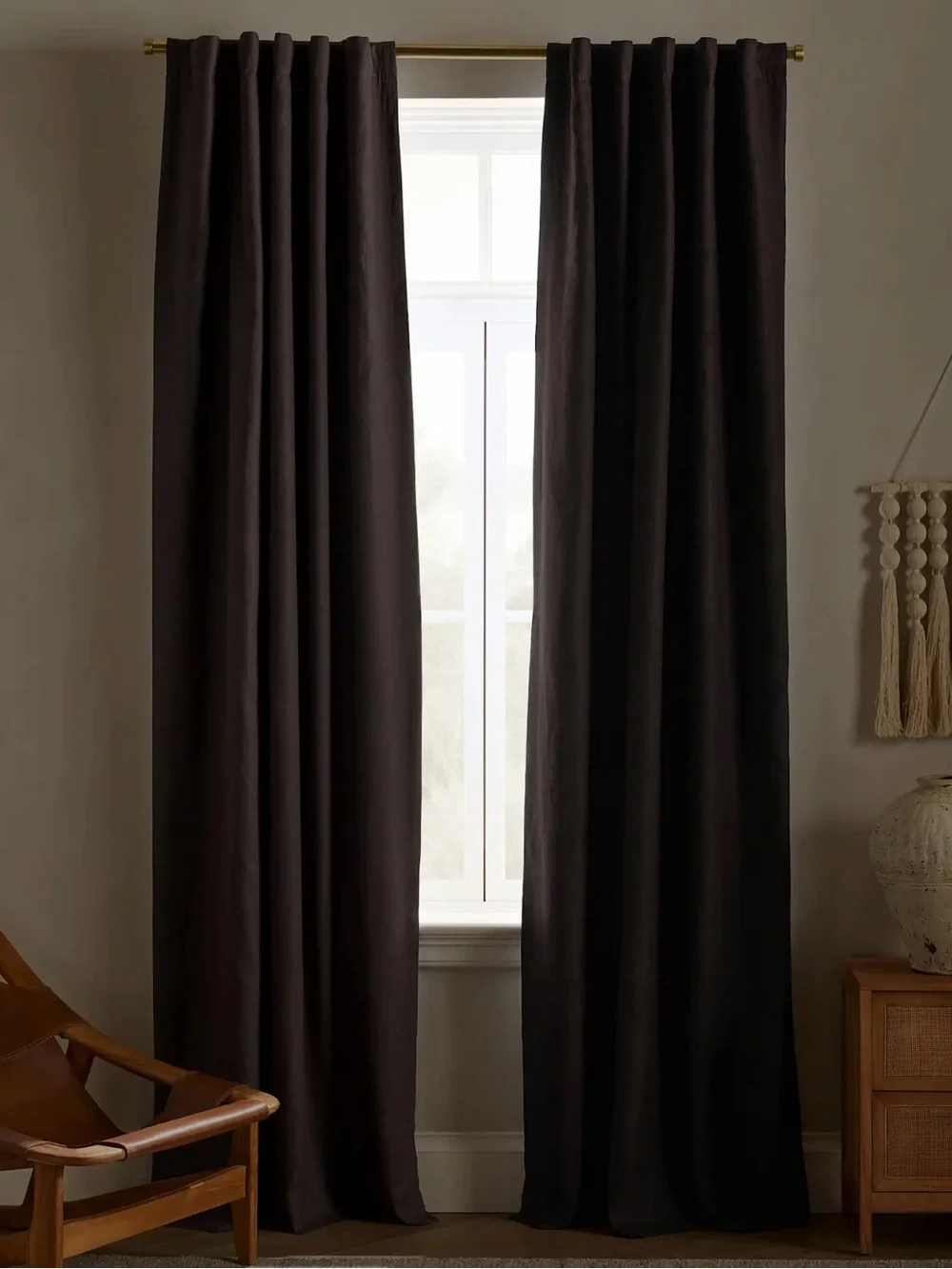 NWOT Quince 96x96 in Storm Linen Blackout Drapery Panel - Each Panel is $154